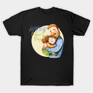 happy fathers day - father and daughter T-Shirt